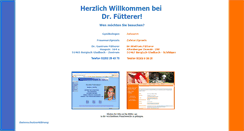 Desktop Screenshot of dr-fuetterer.de